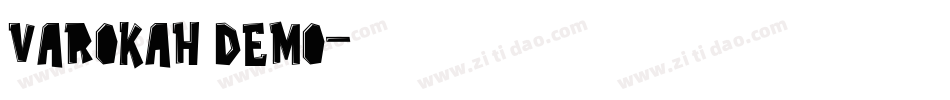 Varokah Demo字体转换